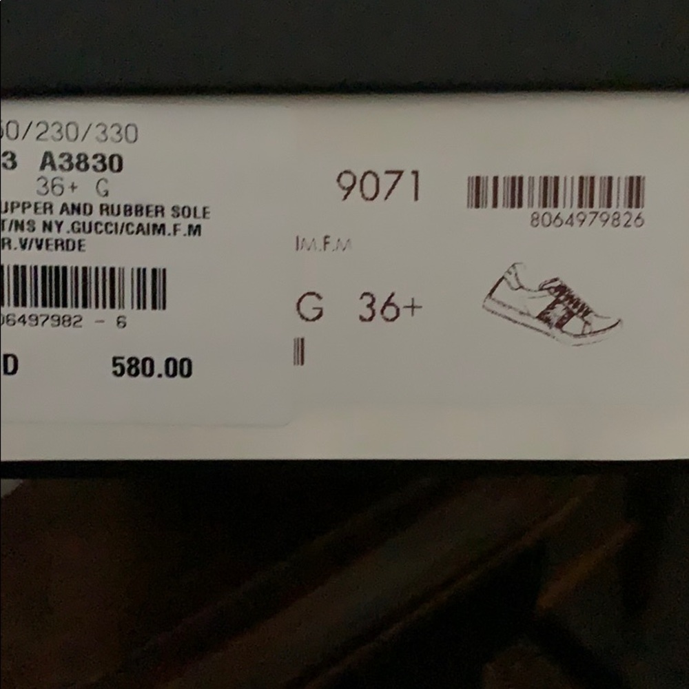 Authentic Gucci Leather Sneakers